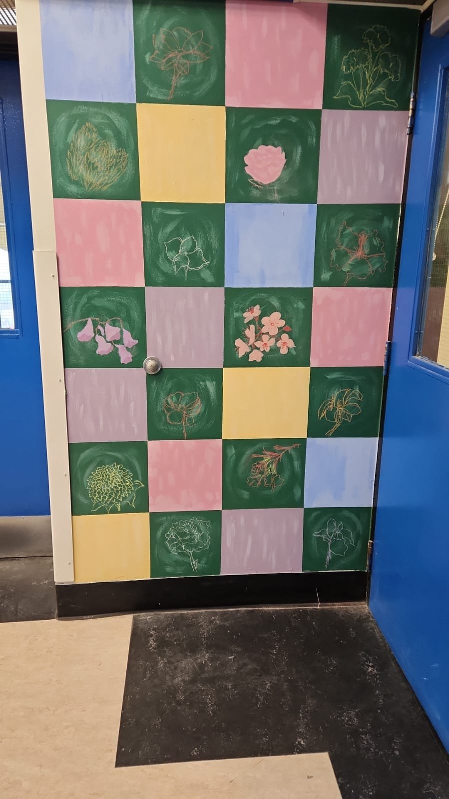 National flowers mural nearly finished